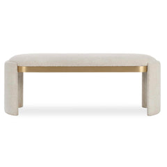 Serena Bone White Bench - Ornate Home