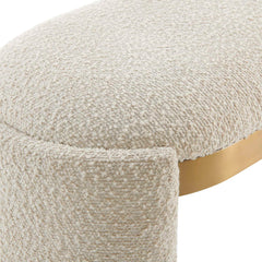 Serena Bone White Bench - Ornate Home