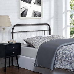 Serena Brown Full Steel Headboard - Ornate Home