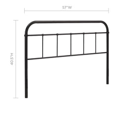 Serena Brown Full Steel Headboard - Ornate Home