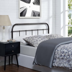 Serena Brown King Steel Headboard - Ornate Home