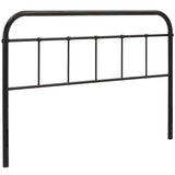 Serena Brown King Steel Headboard - Ornate Home