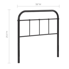 Serena Brown Twin Steel Headboard - Ornate Home