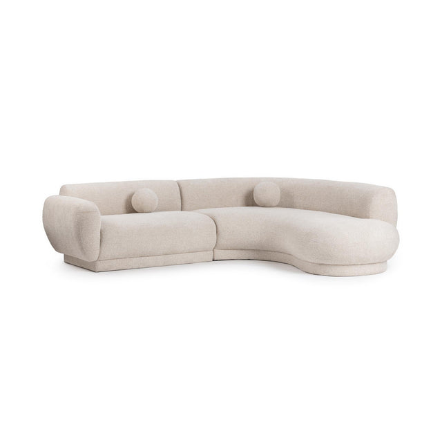 Serena Buttercream 2-Piece Sectional
