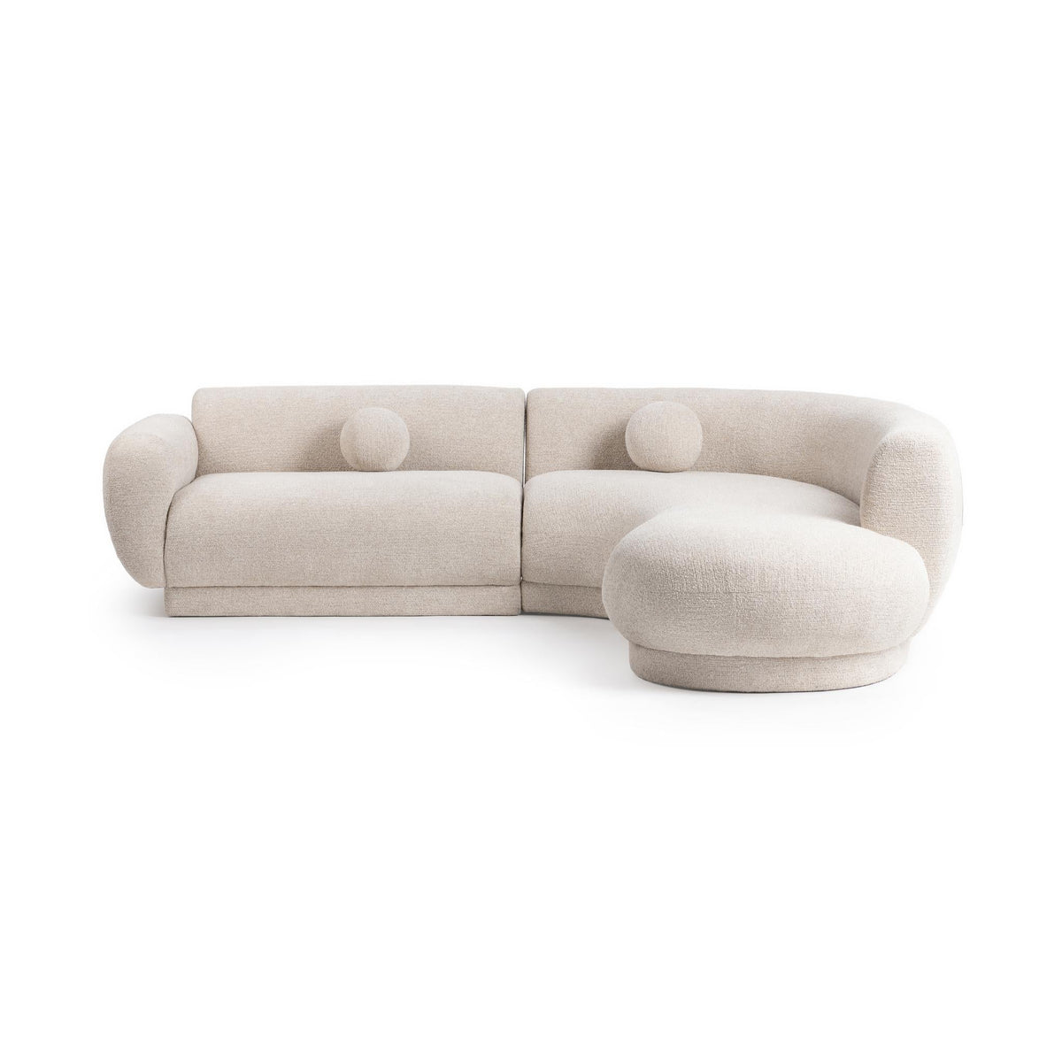 Serena Buttercream 2-Piece Sectional