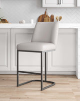 Serena Counter Stool in Light Grey - Ornate Home