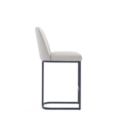 Serena Counter Stool in Light Grey (set of 3) - Ornate Home