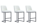 Serena Counter Stool in White (set of 3) - Ornate Home