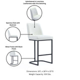 Serena Counter Stool in White (set of 3) - Ornate Home