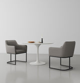 Serena Dining Armchair in Grey (set of 2) - Ornate Home