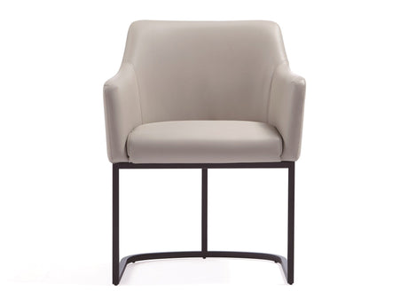 Serena Dining Armchair in Light Grey - Ornate Home