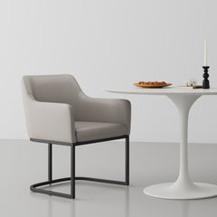 Serena Dining Armchair in Light Grey - Ornate Home