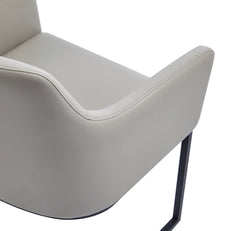 Serena Dining Armchair in Light Grey (set of 2) - Ornate Home
