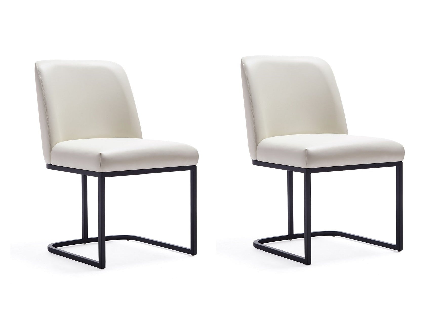 Serena Dining Chair in Cream (set of 2) - Ornate Home