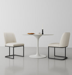 Serena Dining Chair in Cream (set of 2) - Ornate Home
