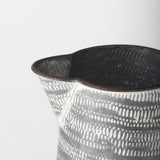 Serena Gray/White Small Textured Metal Jug - Ornate Home