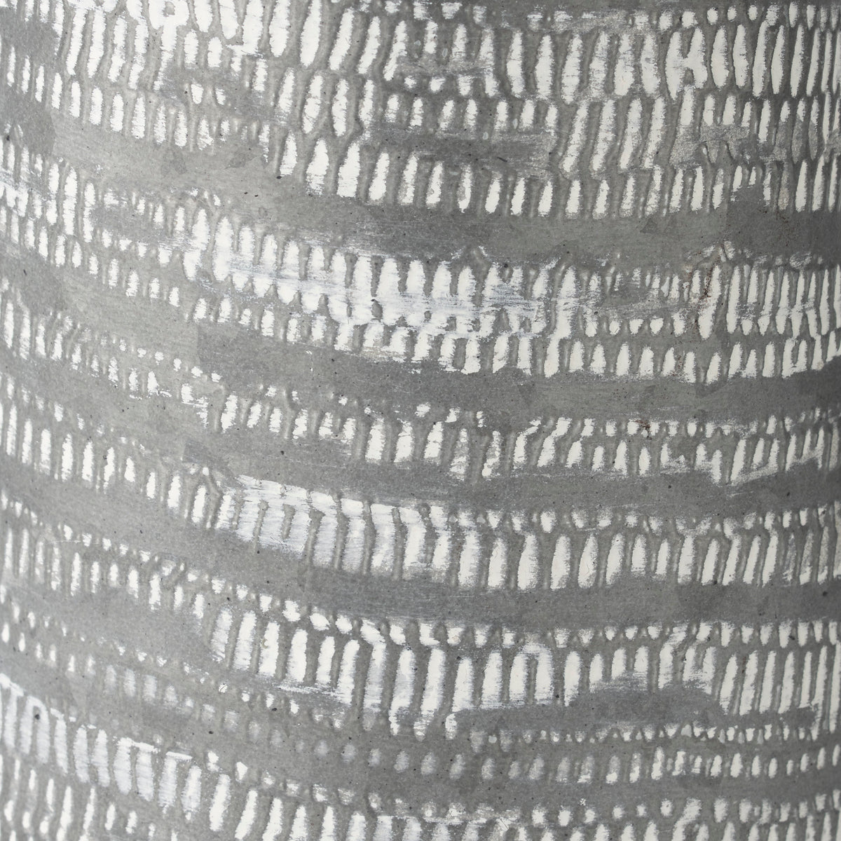 Serena Gray/White Small Textured Metal Jug - Ornate Home