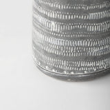 Serena Gray/White Small Textured Metal Jug - Ornate Home