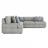 Serena Grey 3-Piece Fabric Sectional - Ornate Home