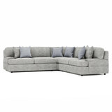 Serena Grey 3-Piece Fabric Sectional - Ornate Home