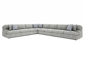 Serena Grey 6-Piece Fabric Sectional - Ornate Home