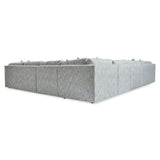 Serena Grey 7-Piece Fabric Sectional with Right Chaise - Ornate Home