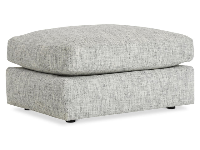 Serena Grey Fabric Ottoman - Ornate Home