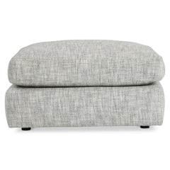 Serena Grey Fabric Ottoman - Ornate Home