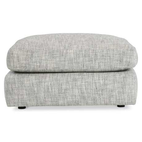 Serena Grey Fabric Ottoman - Ornate Home