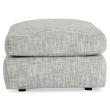 Serena Grey Fabric Ottoman - Ornate Home