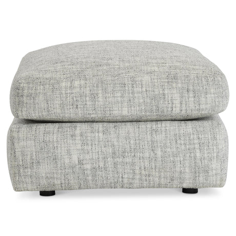Serena Grey Fabric Ottoman - Ornate Home