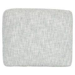 Serena Grey Fabric Ottoman - Ornate Home