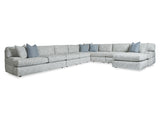 Serena Grey Fabric Sectional Chaise - Ornate Home