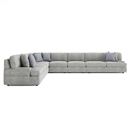 Serena Grey Fabric Sectional - Ornate Home
