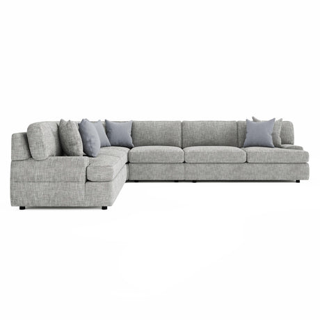 Serena Grey Fabric Sectional - Ornate Home