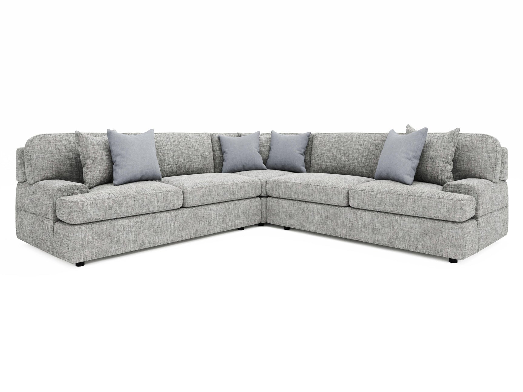 Serena Grey Fabric Sectional - Ornate Home