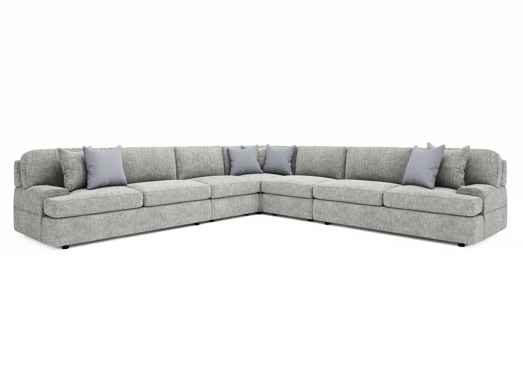 Serena Grey Fabric Sectional - Ornate Home