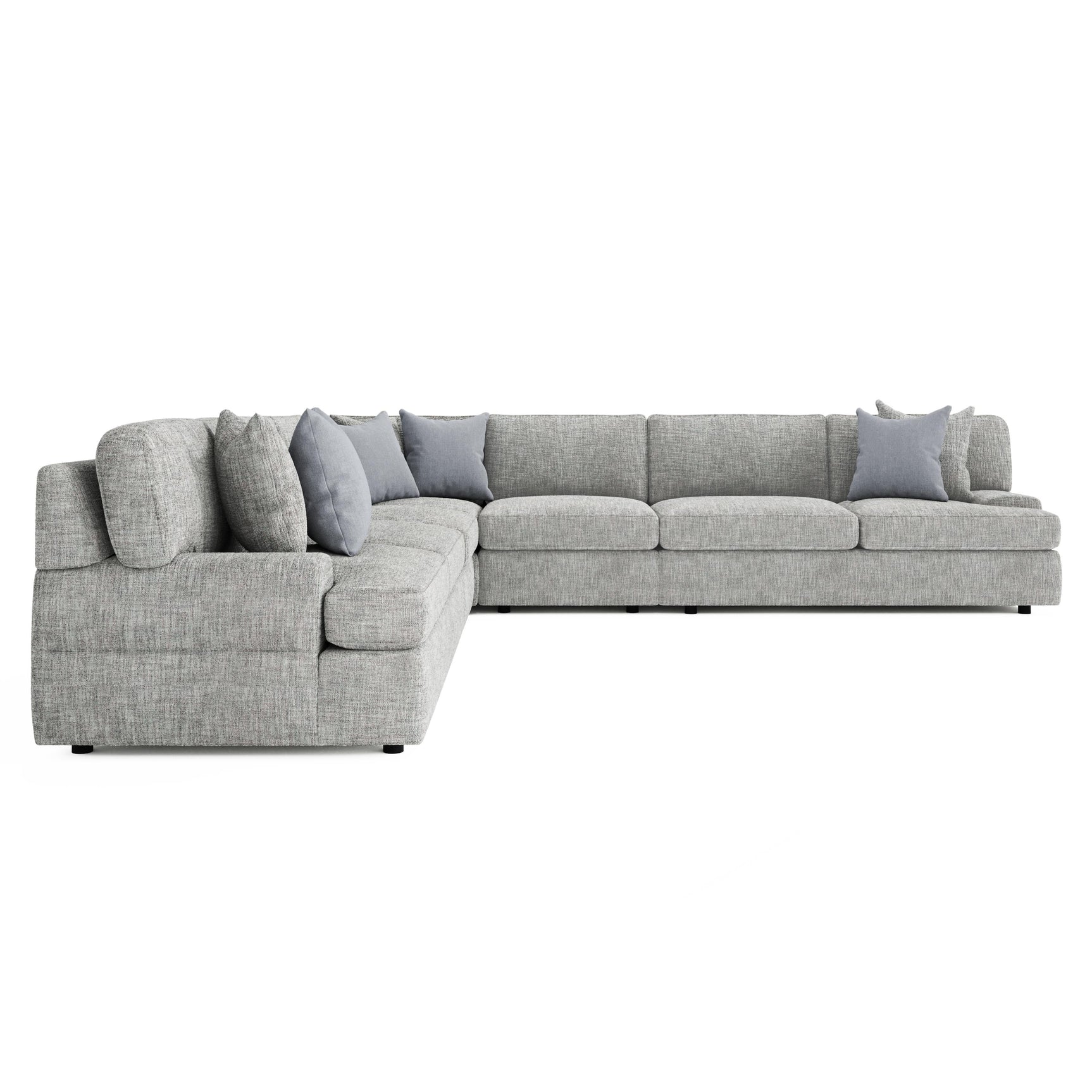 Serena Grey Fabric Sectional - Ornate Home