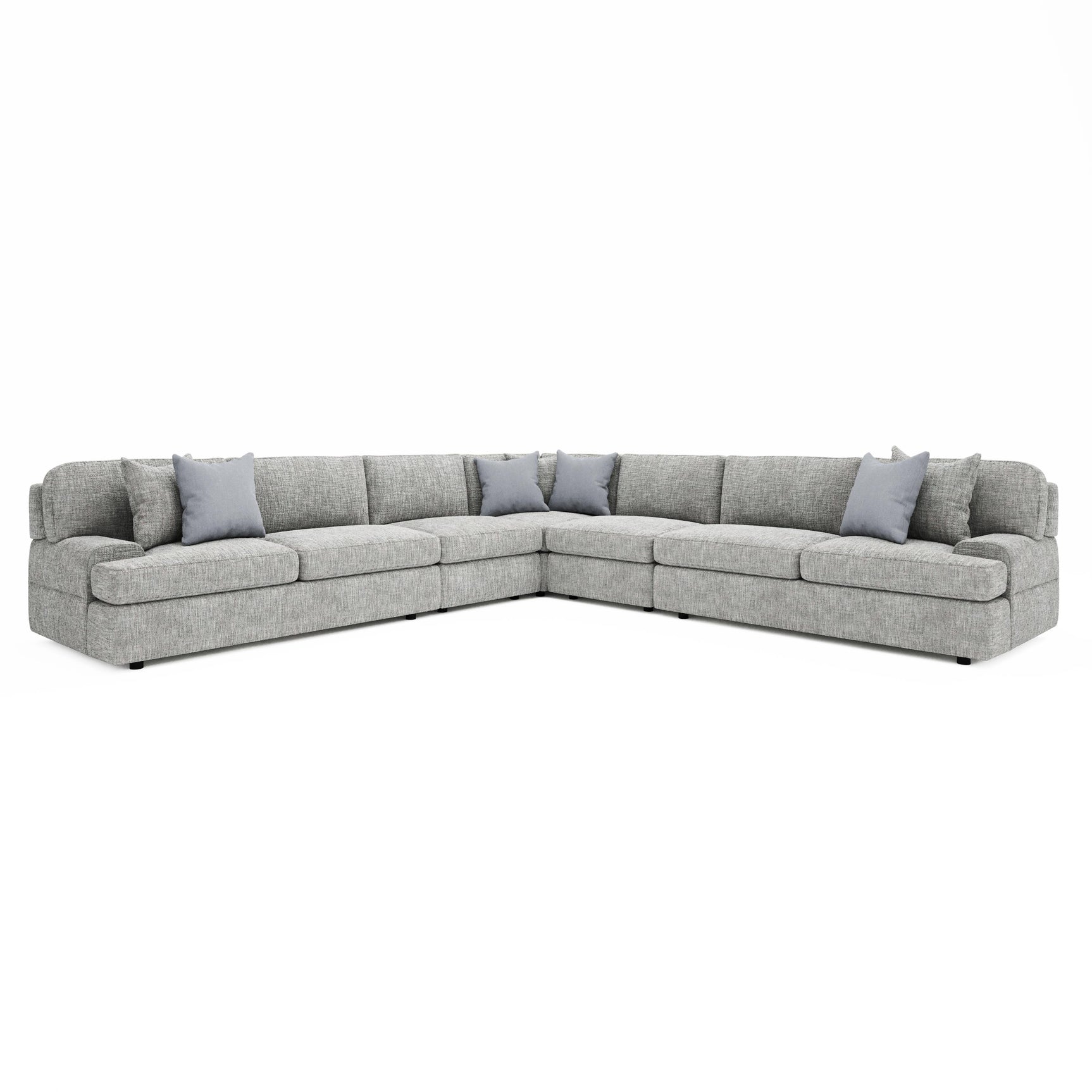 Serena Grey Sectional - Ornate Home