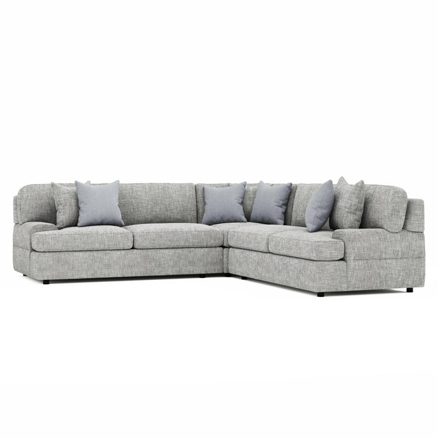 Serena Light Gray Sectional - Ornate Home