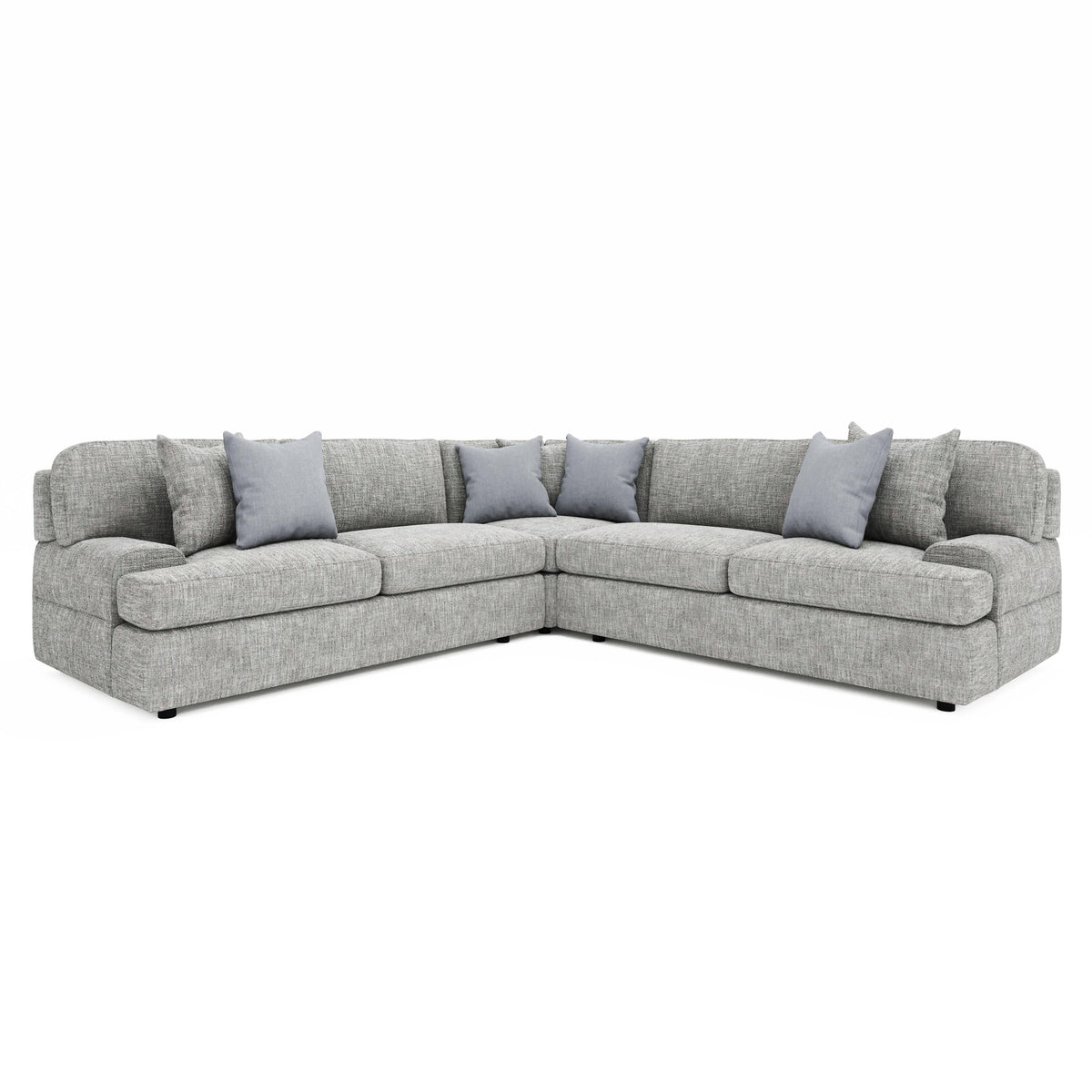 Serena Light Gray Sectional - Ornate Home