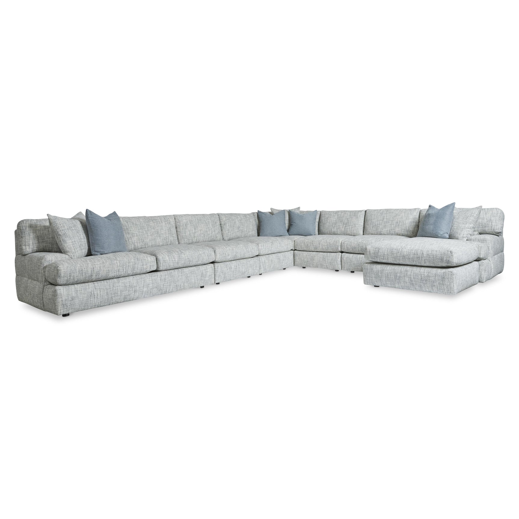 Serena Light Gray Sectional - Ornate Home