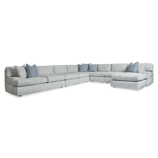 Serena Light Gray Sectional - Ornate Home