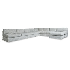 Serena Light Gray Sectional - Ornate Home