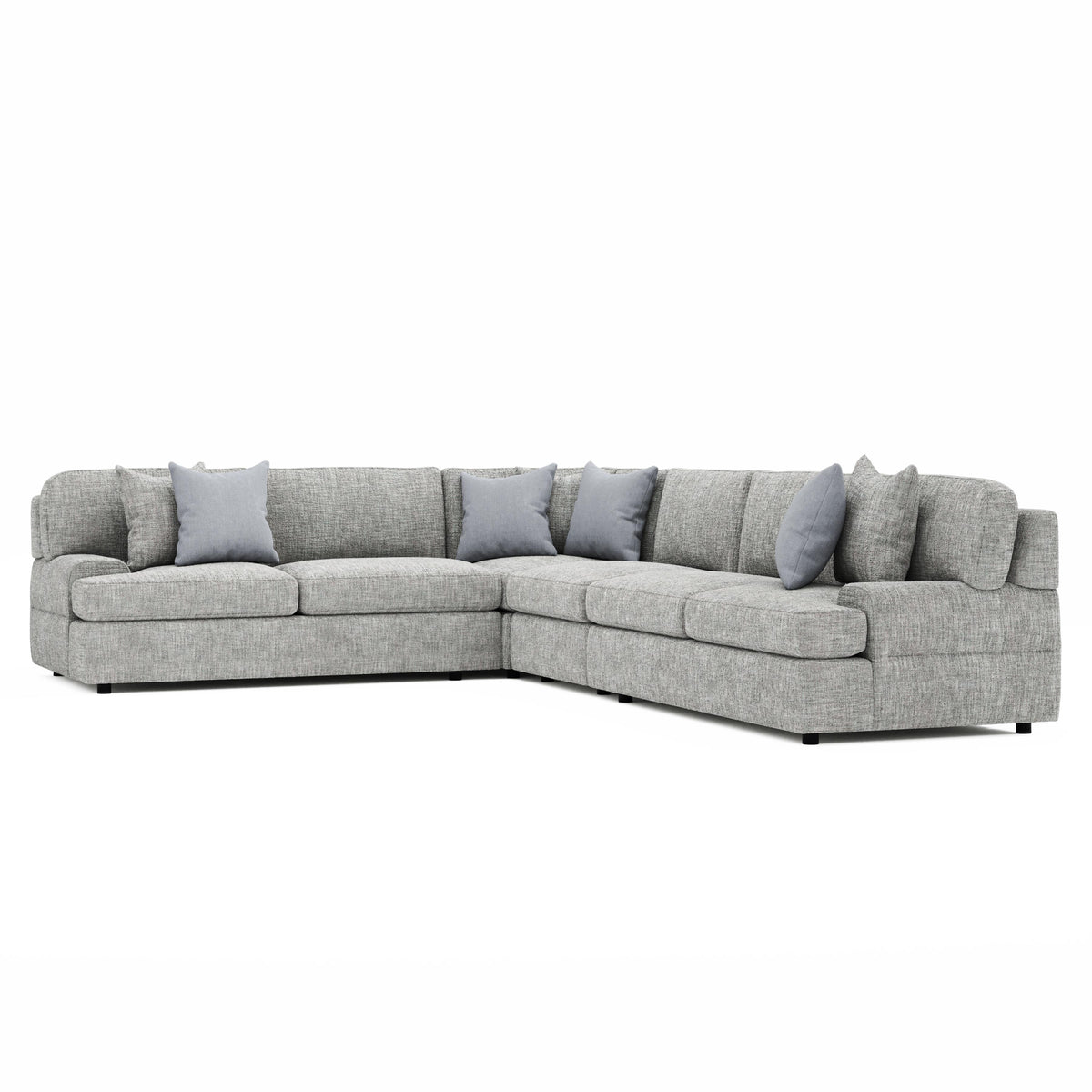 Serena Light Gray Sectional - Ornate Home