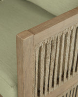 Serena Shores Beige/Green Lounge Chair w/Cushion (Set of 2) - Ornate Home