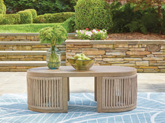 Serena Shores Beige Rectangular Cocktail Table - Ornate Home