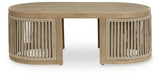 Serena Shores Beige Rectangular Cocktail Table - Ornate Home