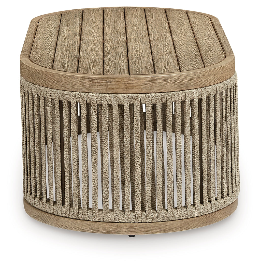 Serena Shores Beige Rectangular Cocktail Table - Ornate Home