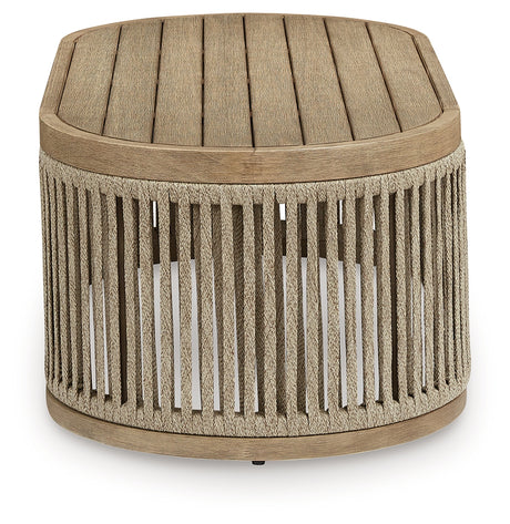 Serena Shores Beige Rectangular Cocktail Table - Ornate Home